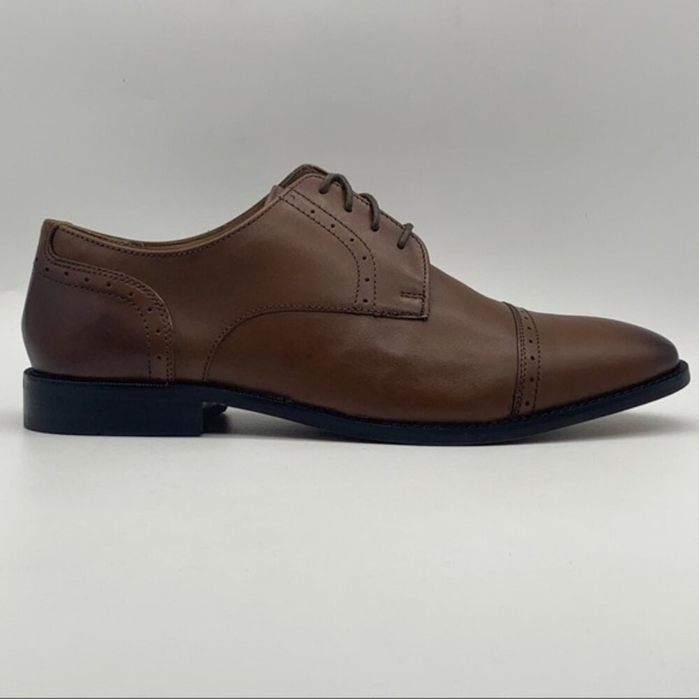 SOLD FBM Florsheim Saluzzo Cognac Cap Toe Oxford  Men's Shoes